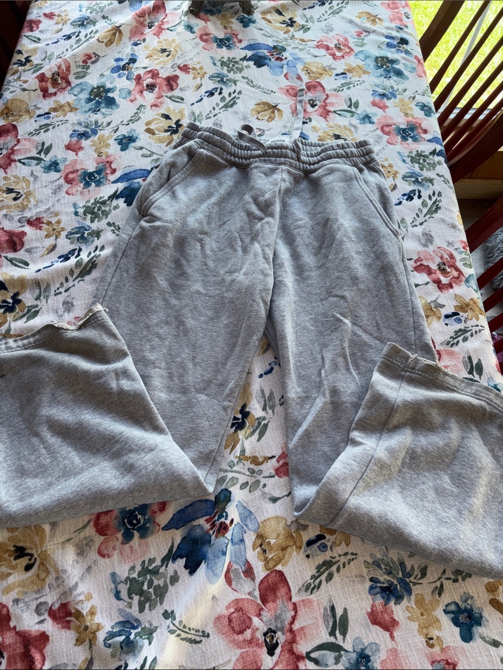 Hollister bootcut sweatpants gray